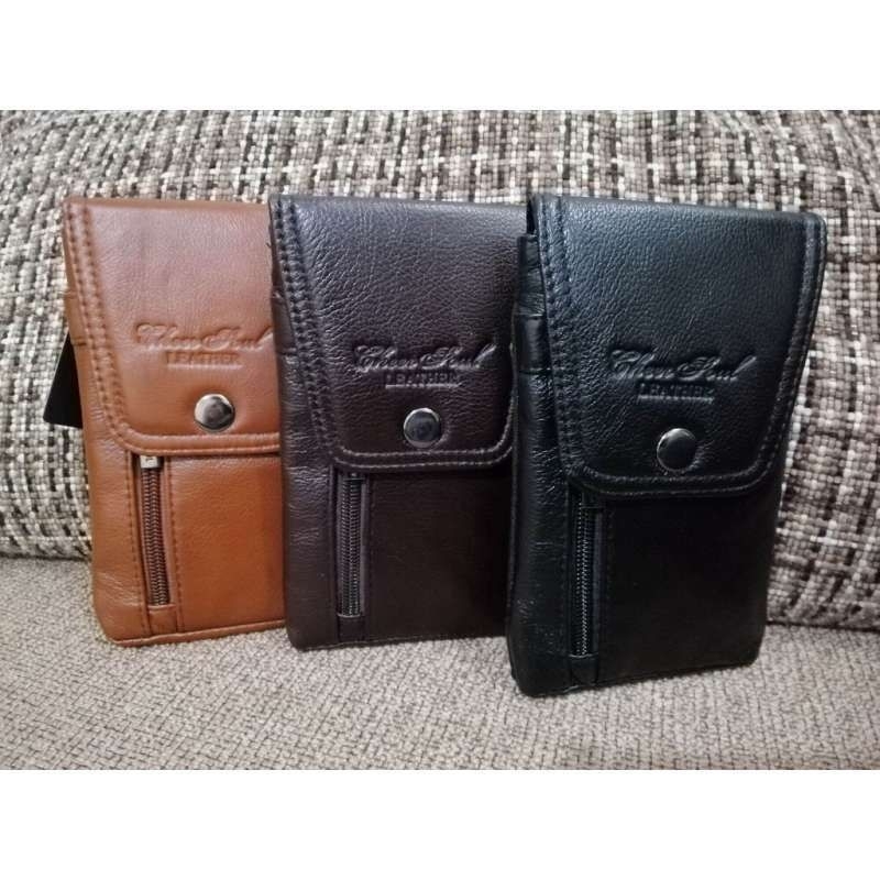 dompet kulit jeep 6317 tinggi 16 cm , hpo sarung hp . cantol pinggang