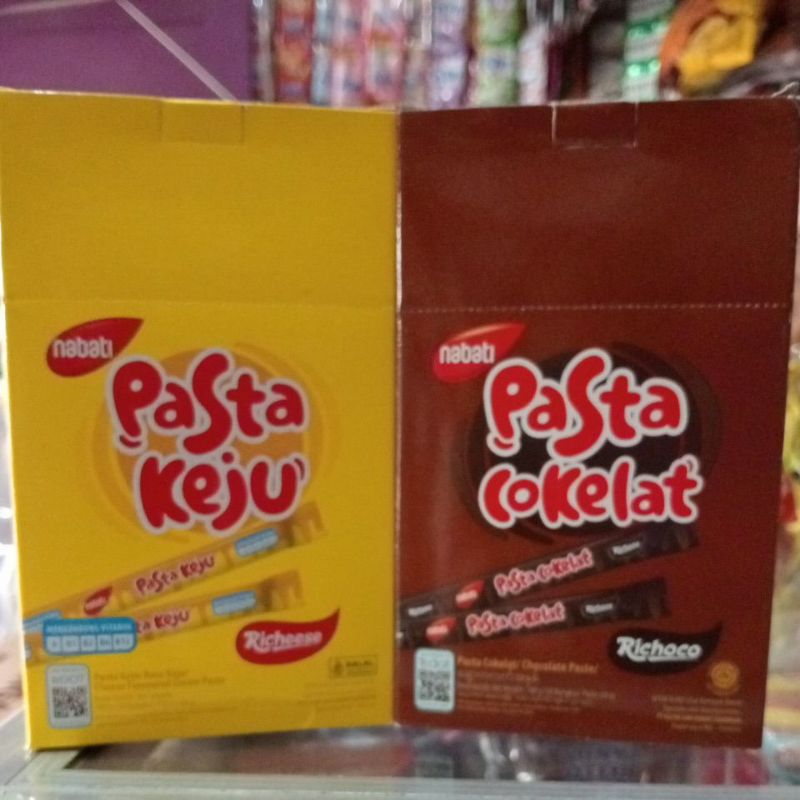 

NABATI PASTA STIK KEJU DAN COKLAT richies 180g(30stik@6g)