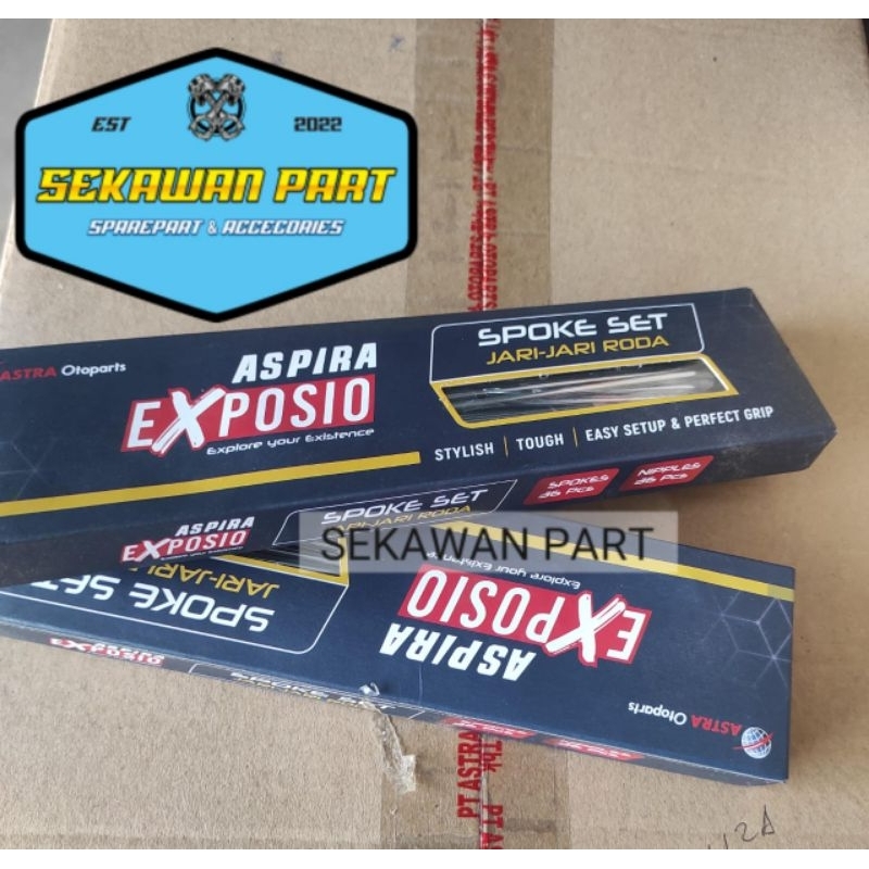Aspira exposio ruji/jari-jari velg belakang untuk motor jupiter mx