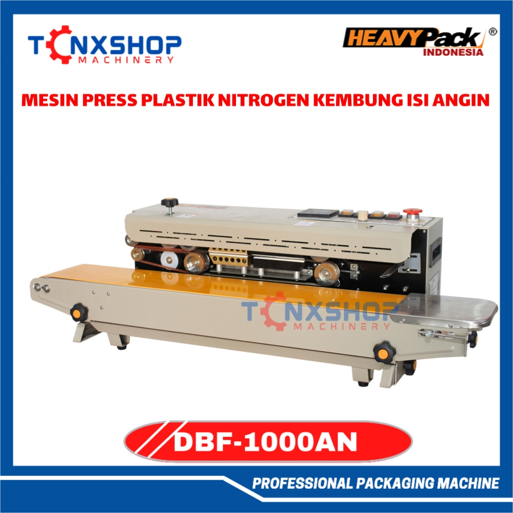 Mesin Seal Continuous Band Sealer HEAVYPACK DBF-1000AN Nitrogen