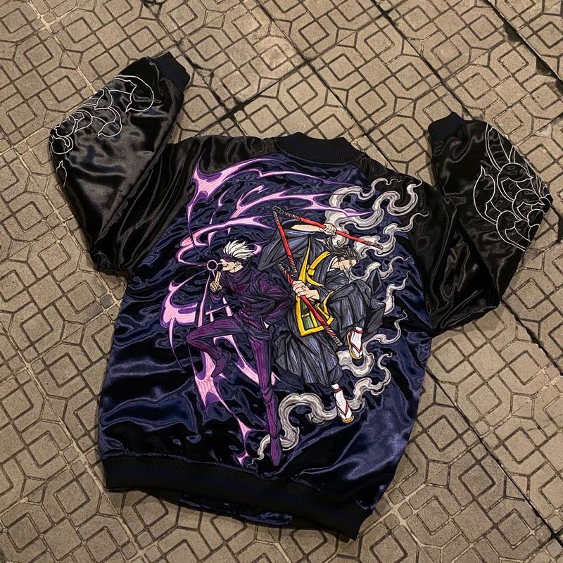 Sukajan Jacket Jujutsu Kaisen  Embroidered  Limited Edition tag Tokiyo Hyro