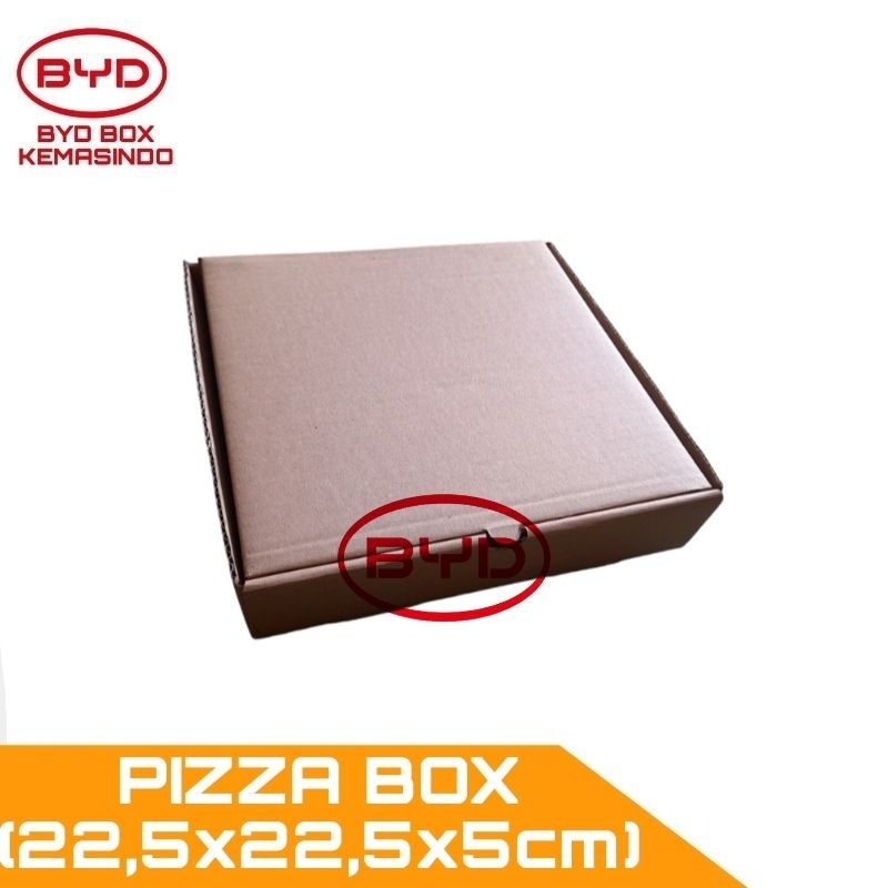 

22,5x22,5x5cm Pizza Box Karton Polos | Baru | Murah - Kardus Packing Online Shop