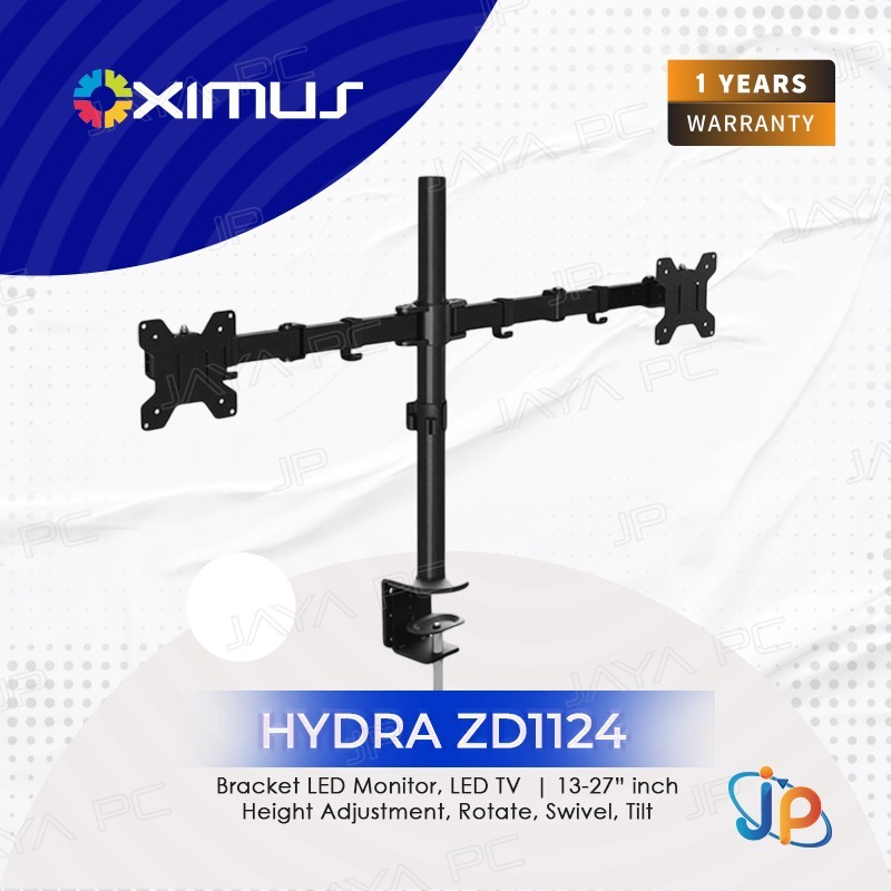 Oximus HYDRA ZD1124 - Desk Mount Bracket LED Monitor 22 - 34" Inch