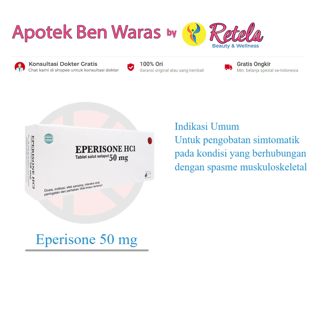 Eperisone 50 mg 10 Tablet