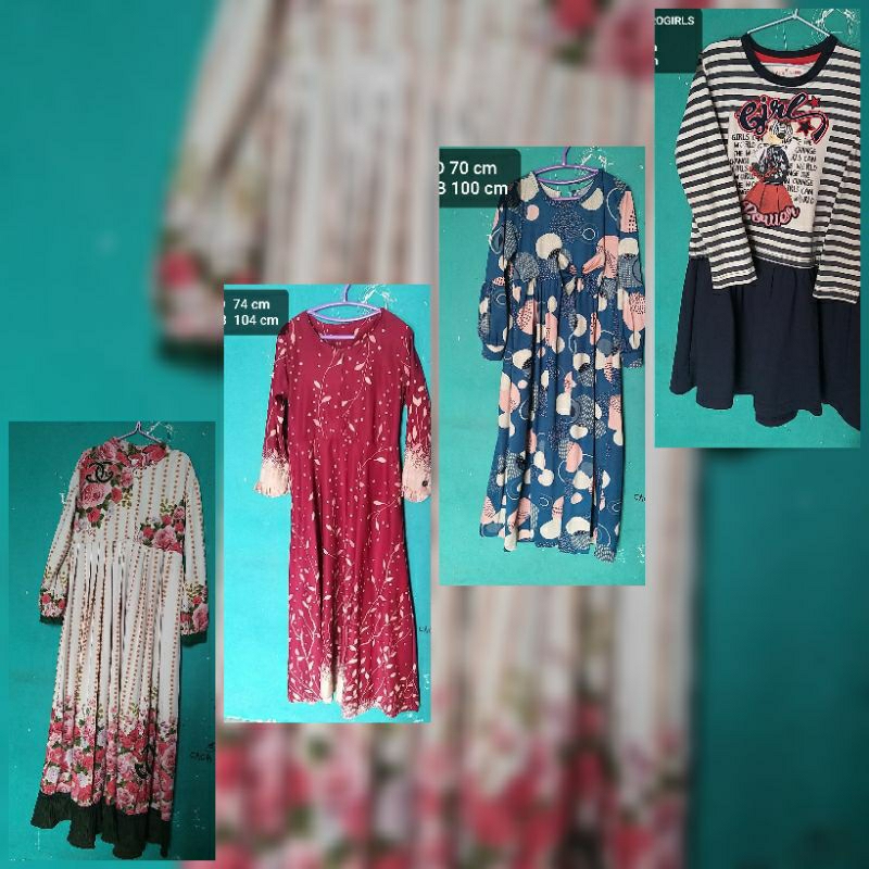 Gamis/tunik/dress anak perempuan preloved