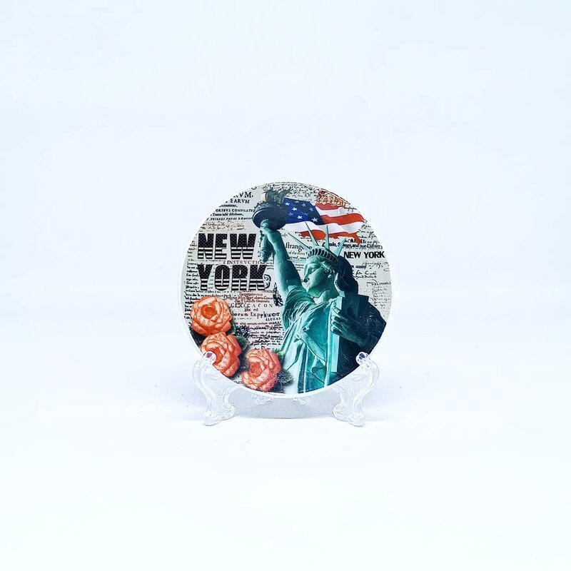 Fridge Tempelan Magnet Kulkas Piring Souvenir Negara USA Las Vegas Amerika 43