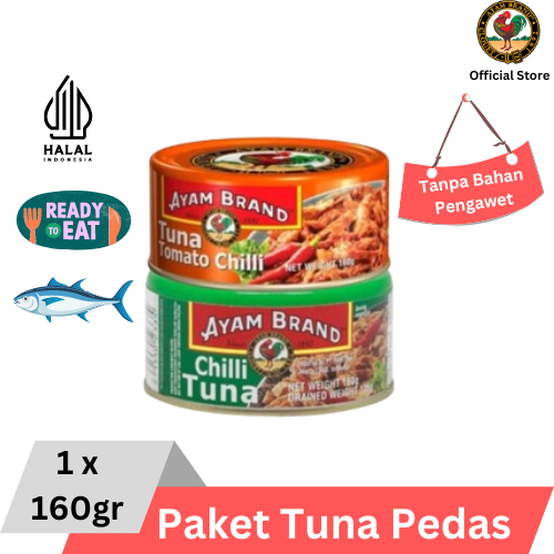 

Ayam Brand - Paket Ikan Tuna Kaleng Pedas 160gr