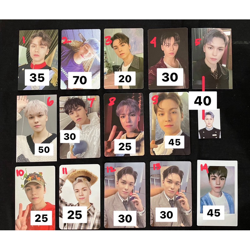 SEVENTEEN VERNON PHOTOCARD CHEKI