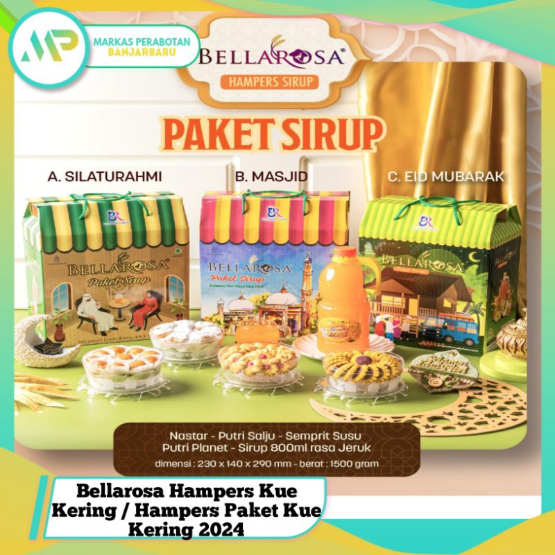 Paket Kue kering Lebaran / Bellarosa Paket Kue Kering Berkah / Hampers Kuker Bellarosa 2024