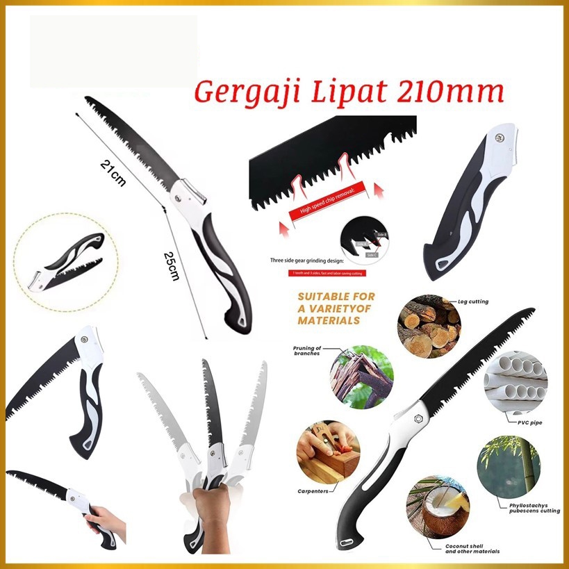 Gergaji Lipat Portable/Gergaji Lipat Super Tajam Folding Wood Saw Gergaji Kayu Serbaguna