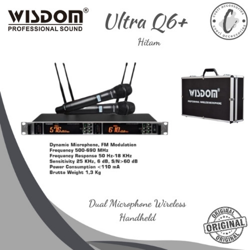 MIC WIRELESS WISDOM ULTRA Q6+ ULTRA Q6 + ORIGINAL ( HANDHELD )