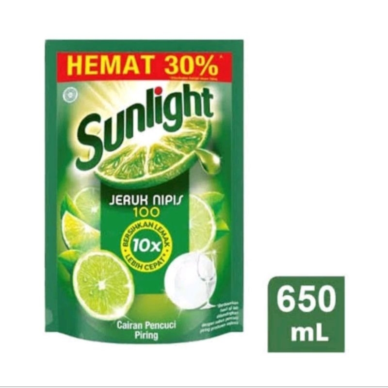 Sunlight 650 ml 650ml sunlight jeruk nipis sunlight anti bau sunlight pencuci piring