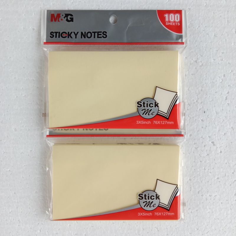 

KF | M&G 3×6 Sticky Notes 100 lbr warna Kuning 76×127 cm (YS142)