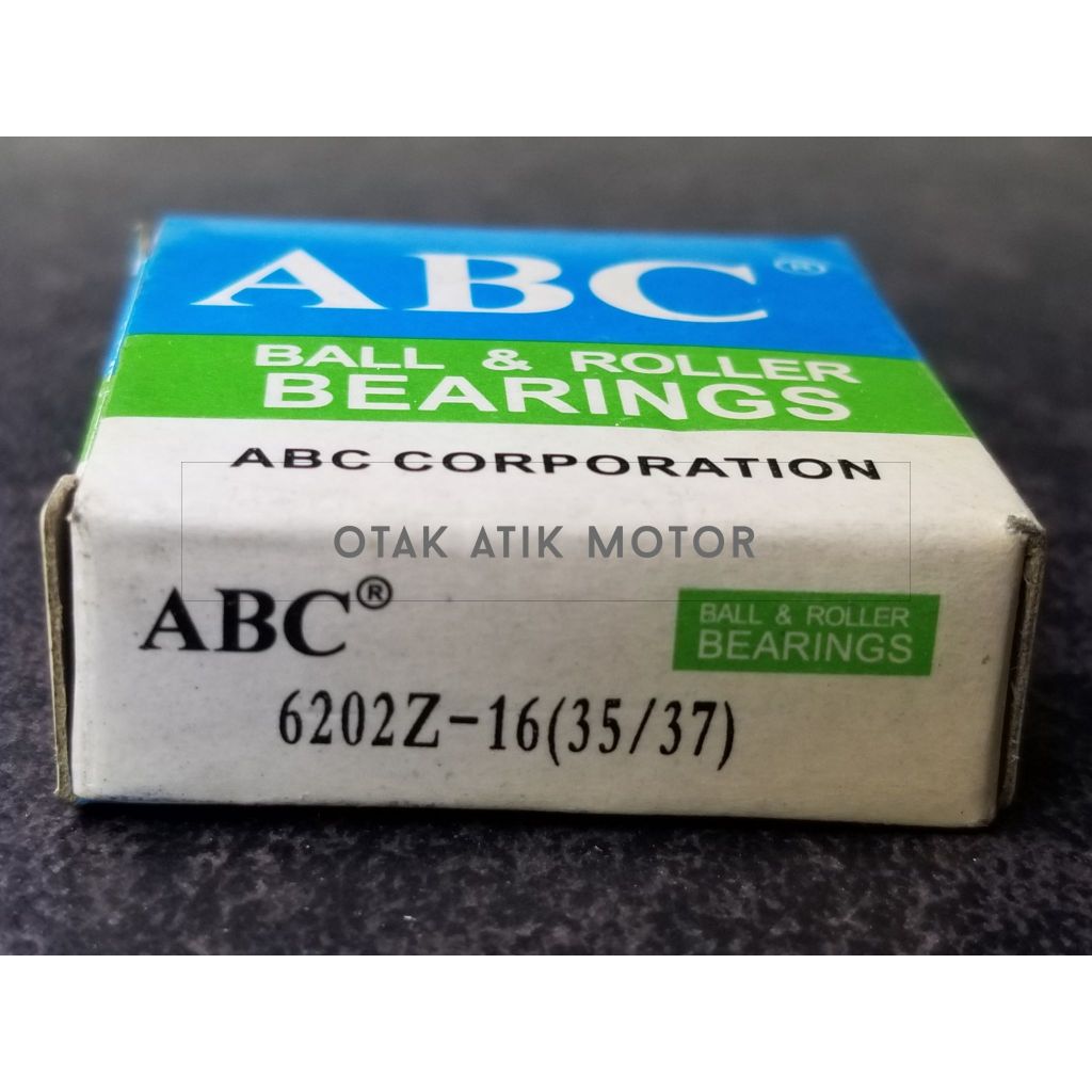 Laher Bearing 6202 Z (1 sisi tutup besi) ABC , gerobak dorong