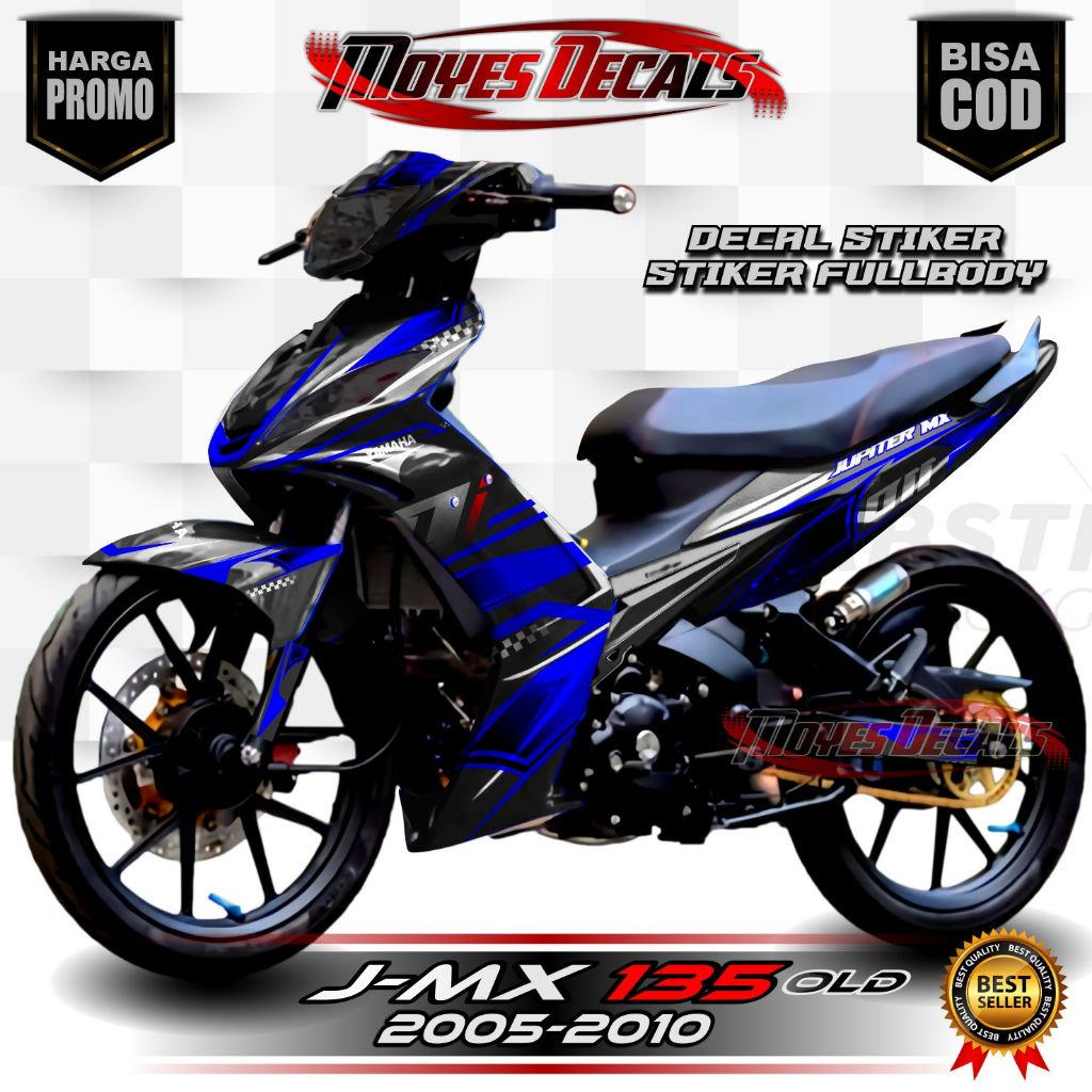 stiker motor jupiter mx old decal stiker jupiter mx old stiker fullblok yamaha jupiter mx old stiker