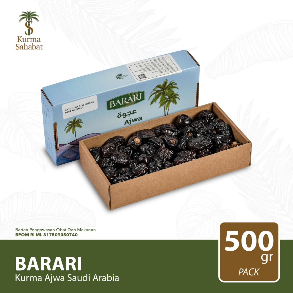 

Kurma Barari Ajwa 500Gr Saudi Arabia