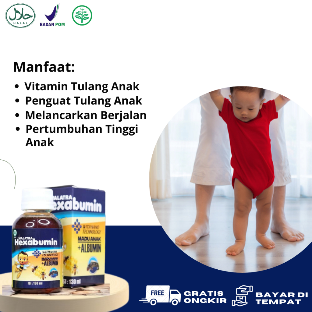 Vitamin Tulang Anak, Obat Agar Bayi Bisa Jalan, Vitamin Pertumbuhan Tinggi Anak, Penguat Tulang Kaki