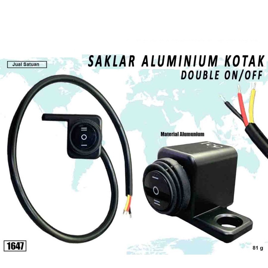 Saklar Lampu Motor Spion On Off On Waterproof CNC 2 Mode