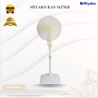 MIYAKO KIPAS ANGIN KAS 1627KB STAND FAN/KAS1627KB/KAS 1627 KB/KAS-1627KB/MIYAKO KIPAS ANGIN ORI