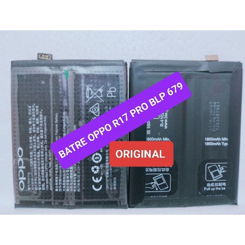 BATRE BATERAI ORIGINAL OPPO R17 PRO BLP 679