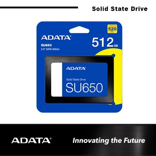 SSD ADATA SU650 512GB - SSD SATA 3 / SSD SATA III - SSD 2.5 inch