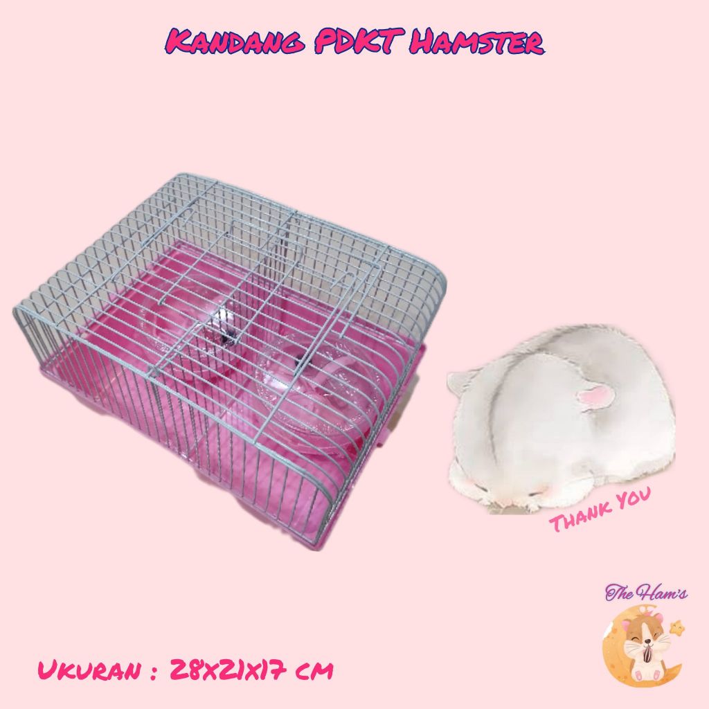 (The Ham's) Love Cage Kandang PDKT Hamster Double untuk Hamster Kawin