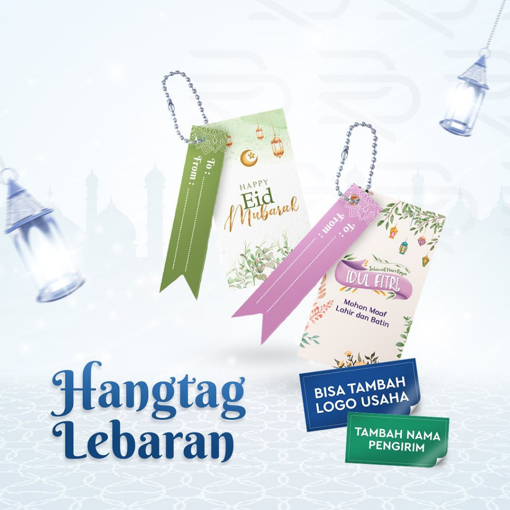 

Hang Tag Idul Fitri - Hang Tag Lebaran - Hang Tag Lebaran - Hang Tag Custom - Idul Fitri Hang Tag - Gantungan Bingkisan Lebaran