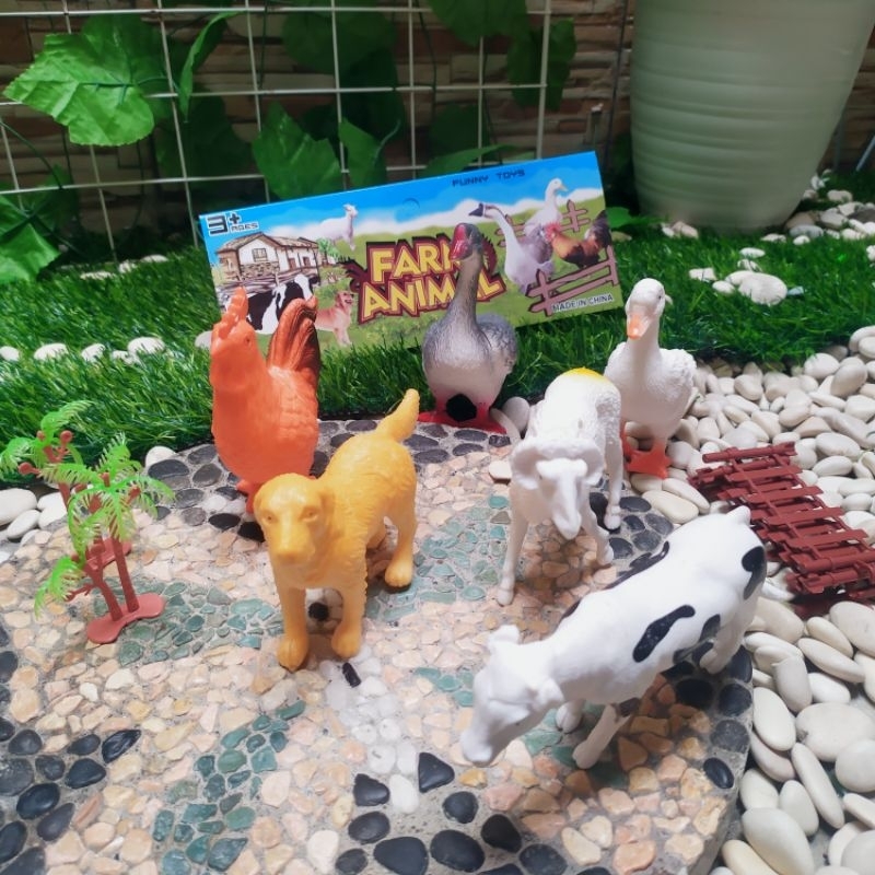 mainan set unggas farm animal anak edukatif
