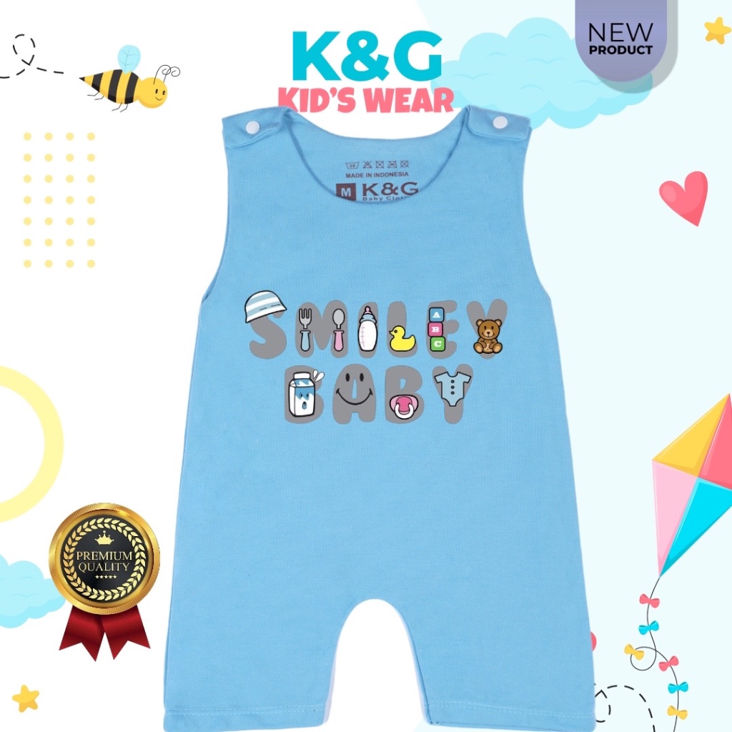 KEN JUMPER BABY NEWBORN SINGLET MOTIF SMILEY BABY 0-1TH KODE 07