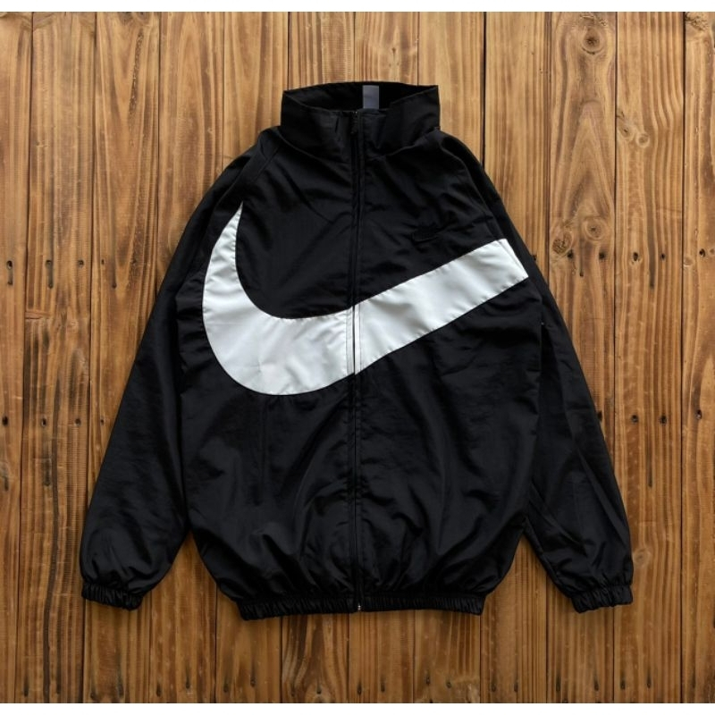 JAKET TRACKTOP NIKE ZIPPER BIG SWOOSH PREMIUM JAKET NIKE ZIPPER FULL TAG & LABEL