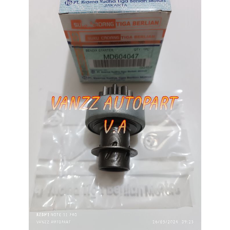 bendik starter gigi starter 9T Mitsubishi colt t120ss MD604047