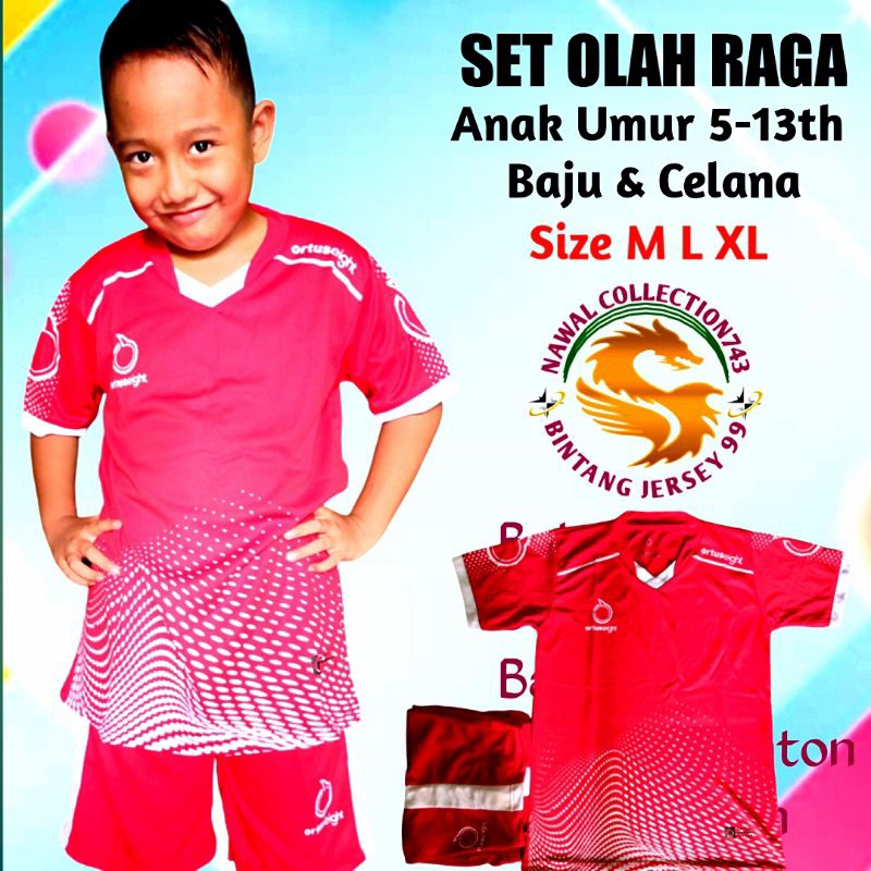COD BAJU BOLA FUTSAL ANAK ORTUSEIGHT U 5-14TH JERSEY OLAHRAGA ANAK LAKI" & PERMPUAN KEREN