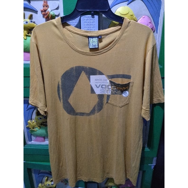 kaos oblong volcom bekas second preloved