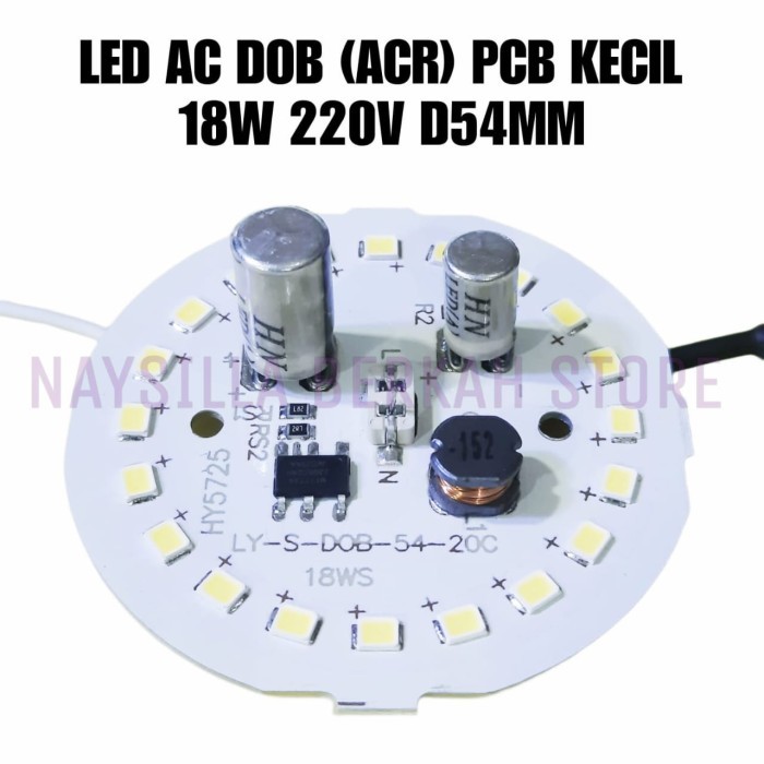 PCB LED AC ACR 18W PCB KECIL 220V DIAMETER 54MM PCB LED AC AIGIS 18W 220V DOB