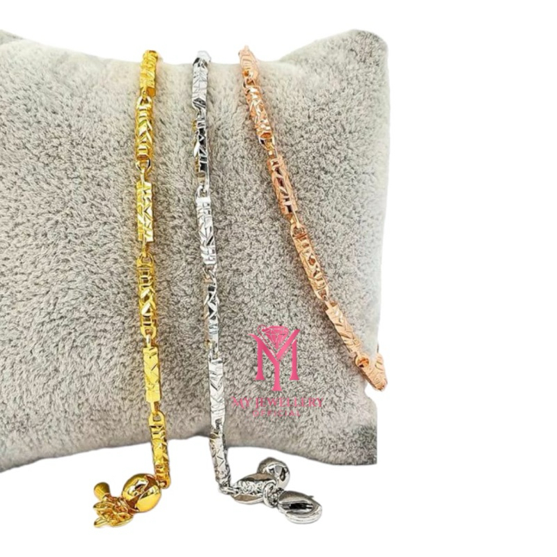 My Jewellery - Gelang Bambu lapis emas 18k Premium Jewellery