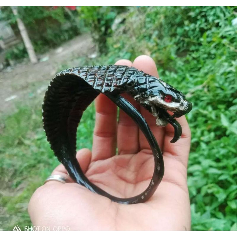 Gelang Akar Bahar Hitam Ukir Ular Cobra, AKAR BAHAR HITAM,AKAR BAHAR MERAH