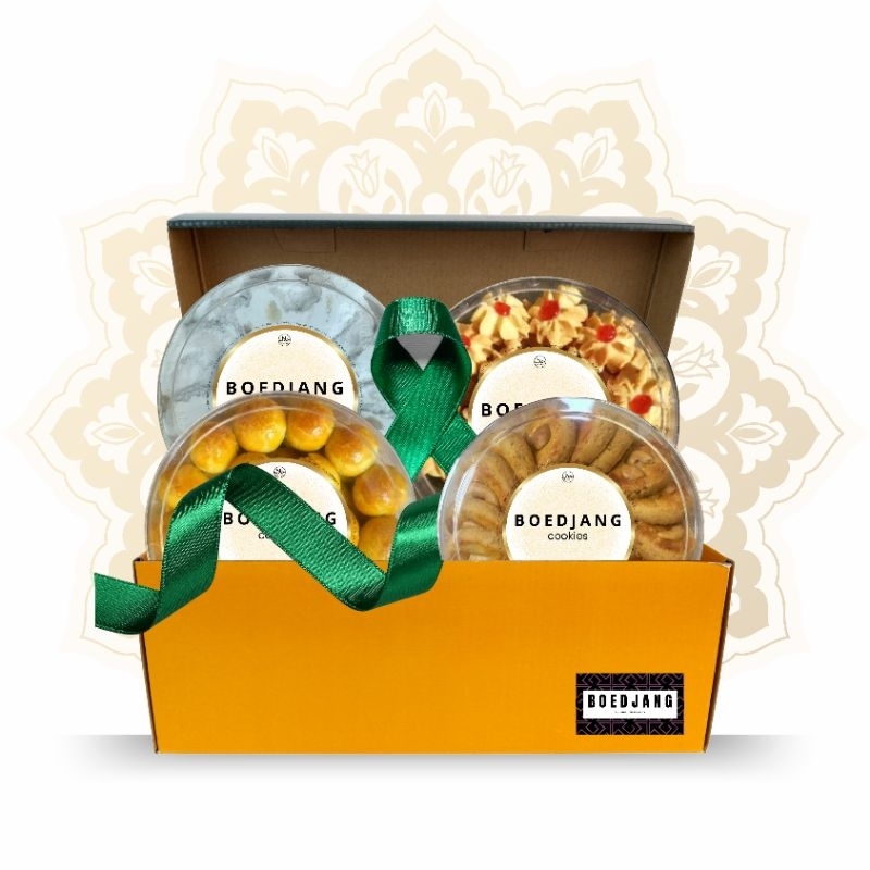 

hampers cookies 4 toples hampers lebaran hampers natal hampers kue kering