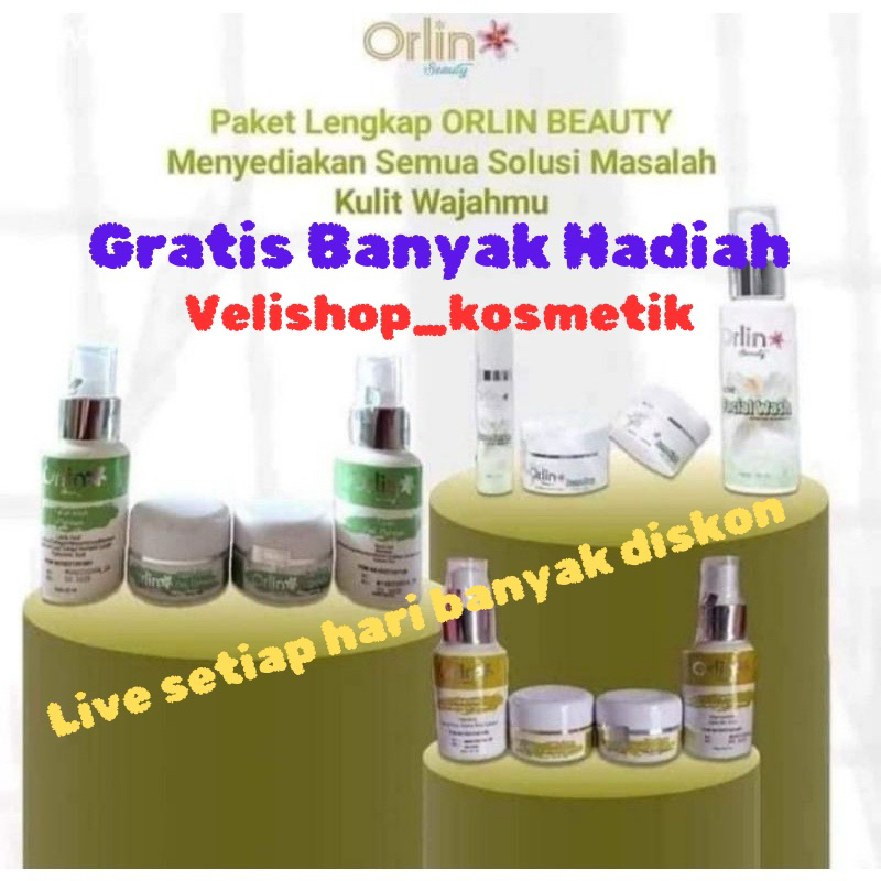 (HADIAH GRATIS) ORLIN BEAUTY SKINCARE / ORLIN BEAUTY / ORLIN / ORLIN SKINCARE / PUTIH GLOWING 10HARI