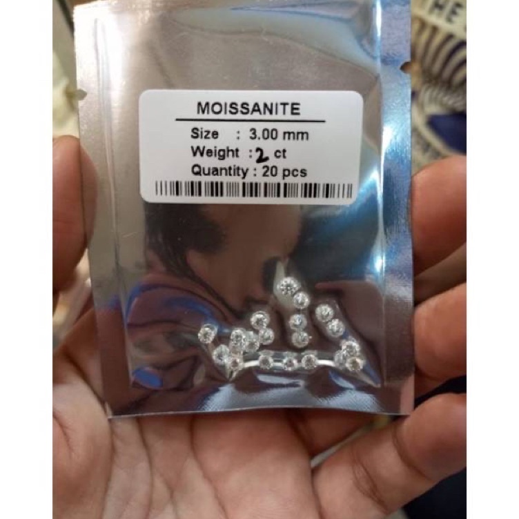 Dear moissanite berlian 3mm 35mm 4mm