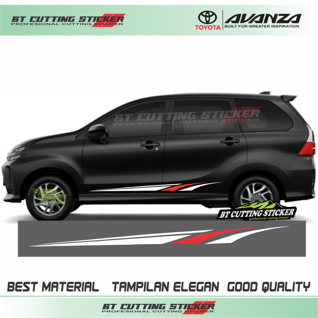 AV71 sticker stiker mobil avanza stiker mobil toyota avanza