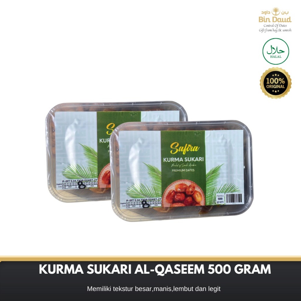 

Kurma Sukari Sukkari ALQASSIM 500GRAM Kurma Basah