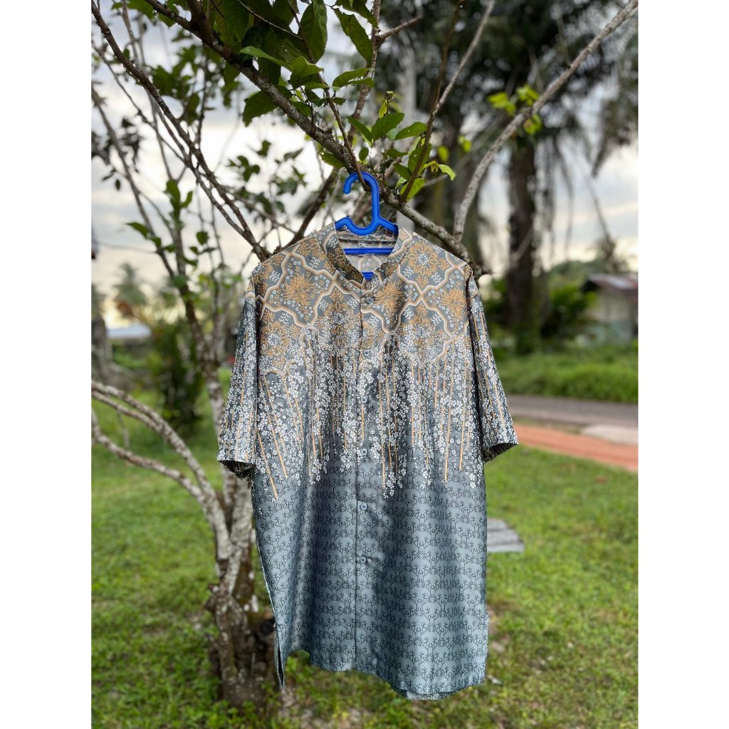 Baju Lebaran Sarimbit Set Couple Keluarga Pandan Series - KOKO AYAH DEWASA - Kain DIOR SILK PREMIUM 