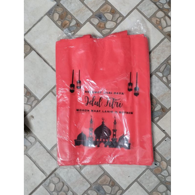 

obral tas lebaran 30x40x8 sablon 2 sisi (GROSIR 1lusin : 12pcs)