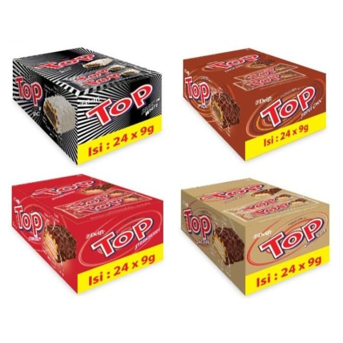 

DELFI TOP WAFER CHOCOLATE / STRAWBERRY / TRIPLE CHOC / BLACK WHITE BOX