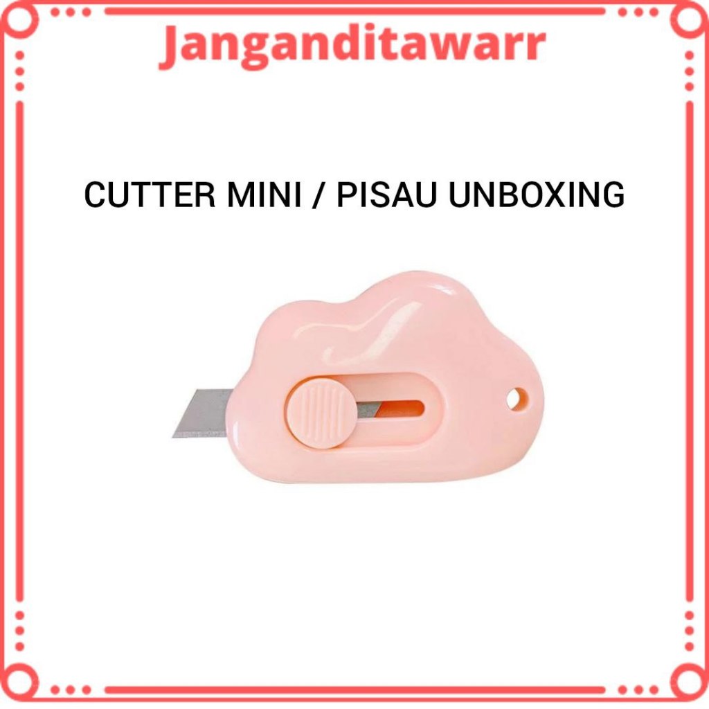 

Cutter Mini Pisau Kecil Bentuk Awan dolphin cutter unboxing