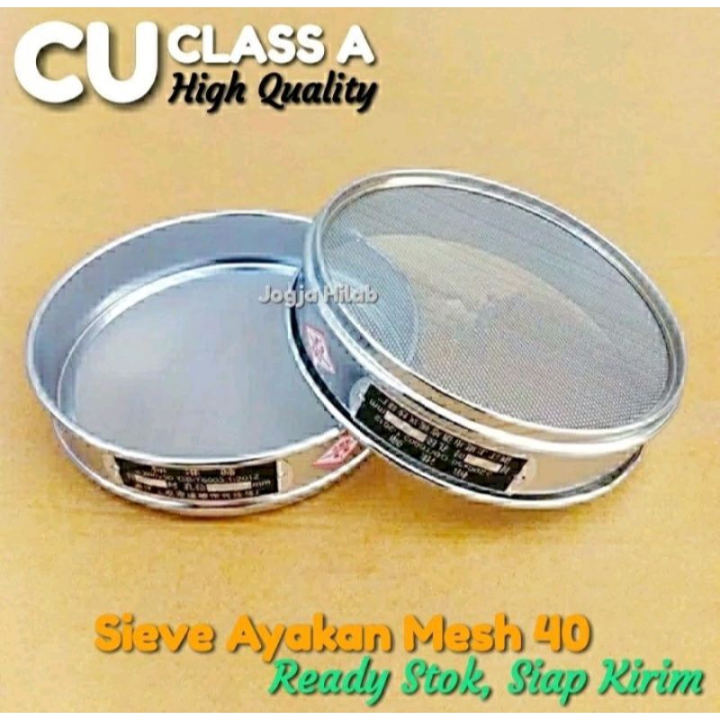 Ayakan Mesh 40 Test Sieve Mesh 40 High Quality Stainless Steel  CLASS A