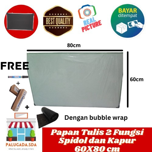 

PAPAN TULIS BOLAK BALIK UKURAN 60X80 DENGAN BUBBLE WRAP