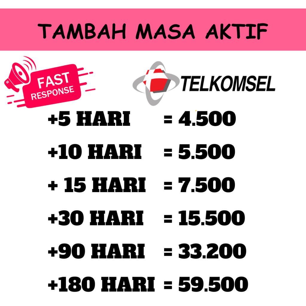 MASA AKTIF TELKOMSEL 1 BULAN | PERPANJANG MASA AKTIF TELKOMSEL SIMPATI 3 BULAN 6 BULAN 1 TAHUN