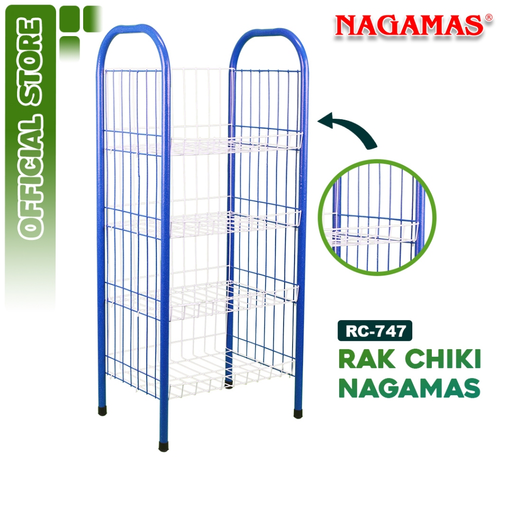 READY NAGAMAS Rak Chiki Serbaguna Rak Snack / Rak Display Plastik Kuat & Tahan Lama