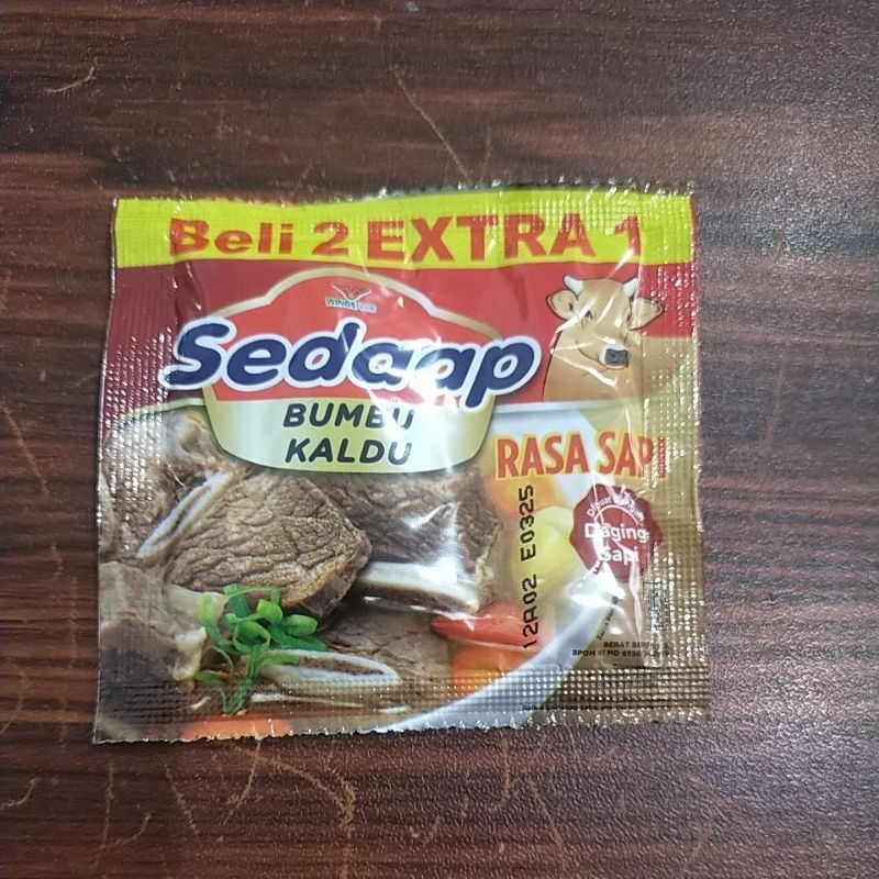 

SEDAAP BUMBU KALDU RASA SAPI 9 gr( beli 2 gratis 1)